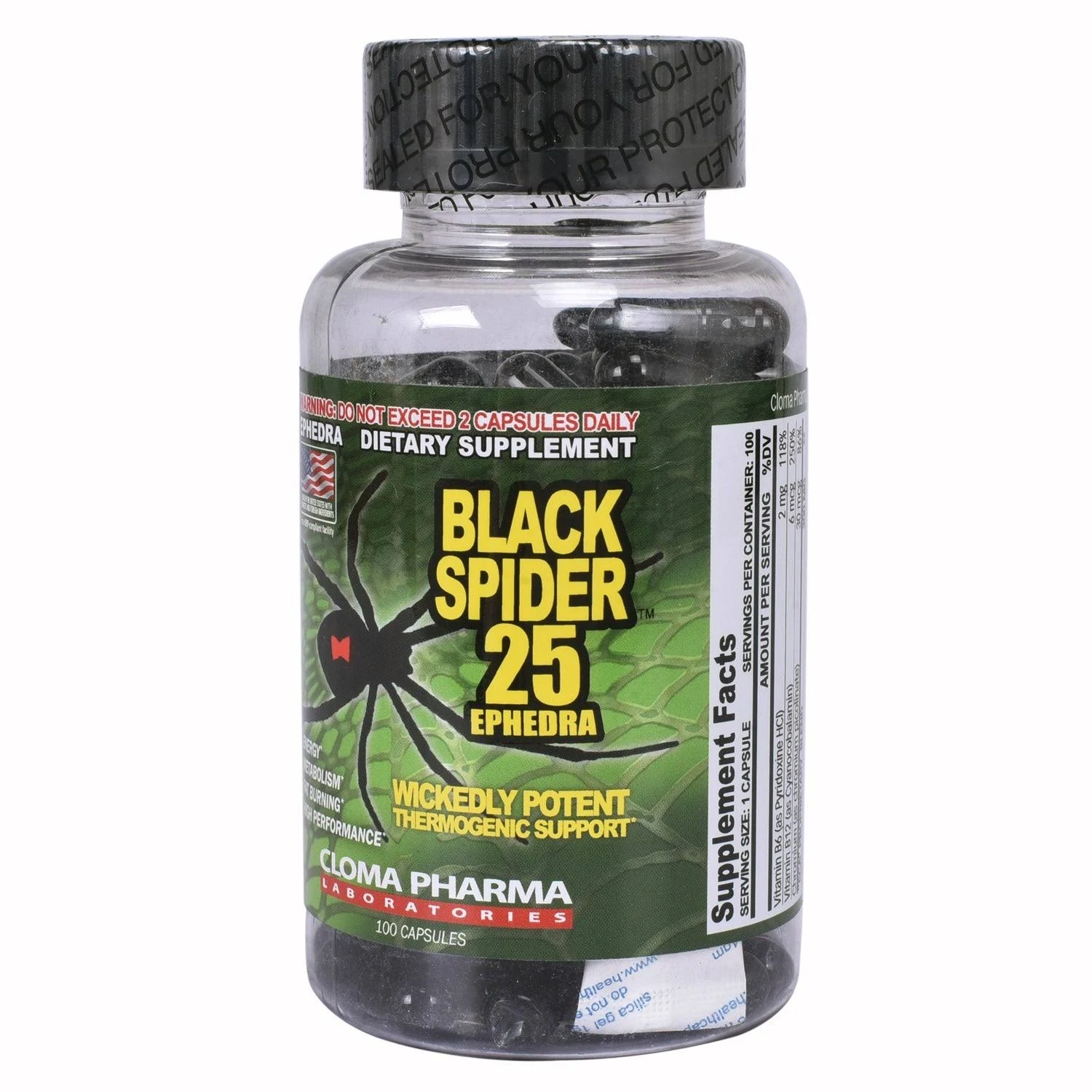 Black Spider Fat Burner 90 Cap